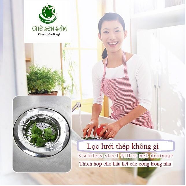 Lưới Lọc INOX Bồn Rửa Chén Bát   Lưới Lọc Rác Chậu Rửa Tiện Lợi, Vệ Sinh