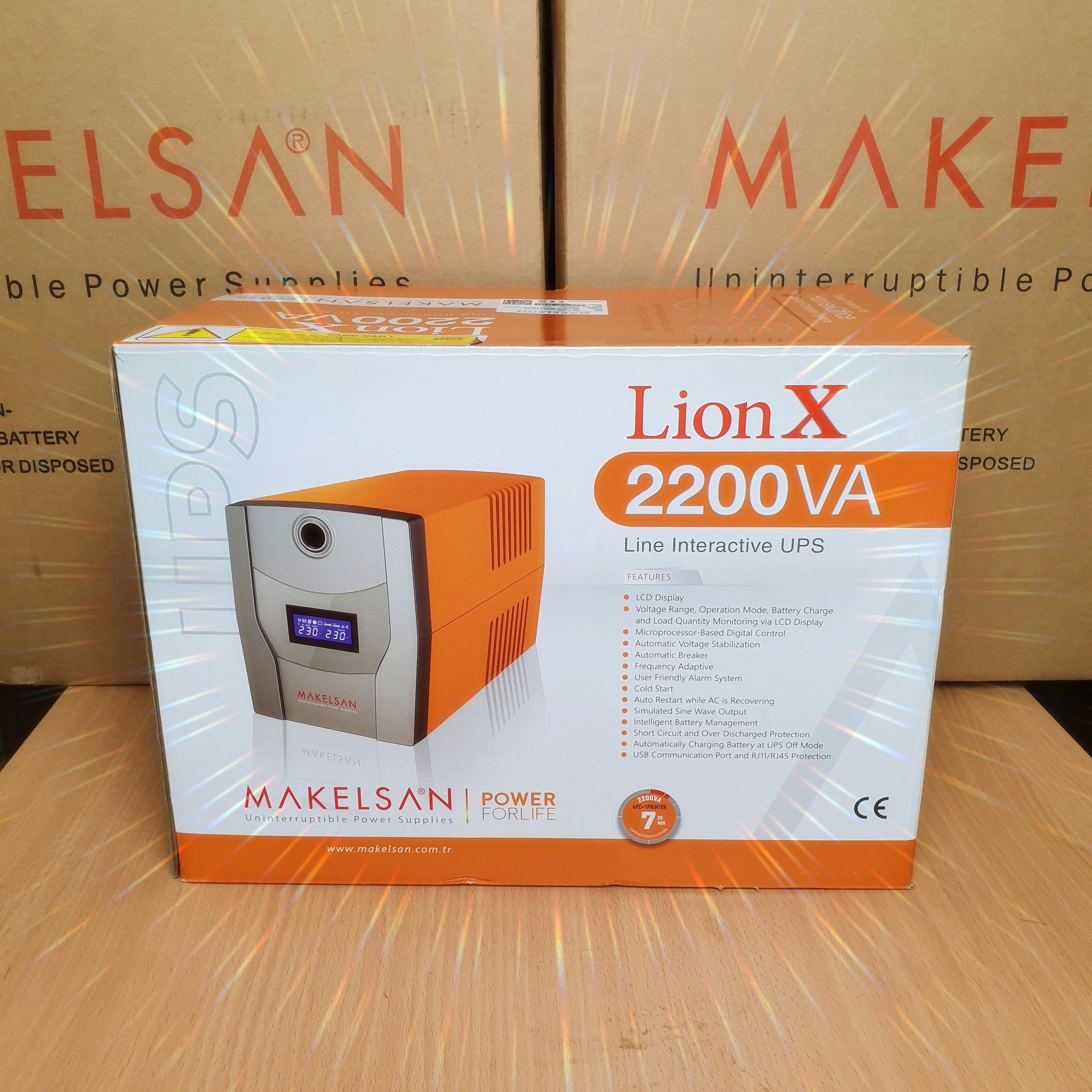 BỘ LƯU ĐIỆN UPS 2200VA LIONX - LINE INTERACTIVE - MAKELSAN - DÙNG CHO MÁY TÍNH VÀ CÁC THIẾT BỊ VĂN PHÒNG - HÀNG CHÍNH HÃNG