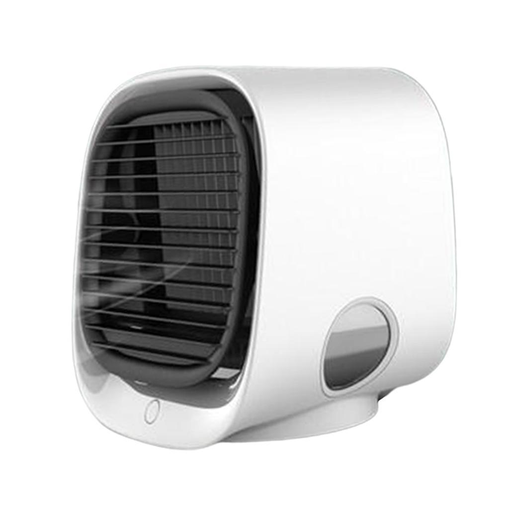 2xPortable Evaporative Air Fan Cooling Air Conditioner Humidifier White