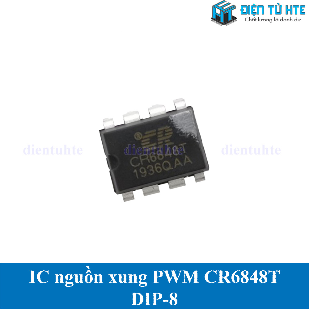 IC dao động điều khiển nguồn xung PWM CR6848 CR6848T chân cắm DIP-8