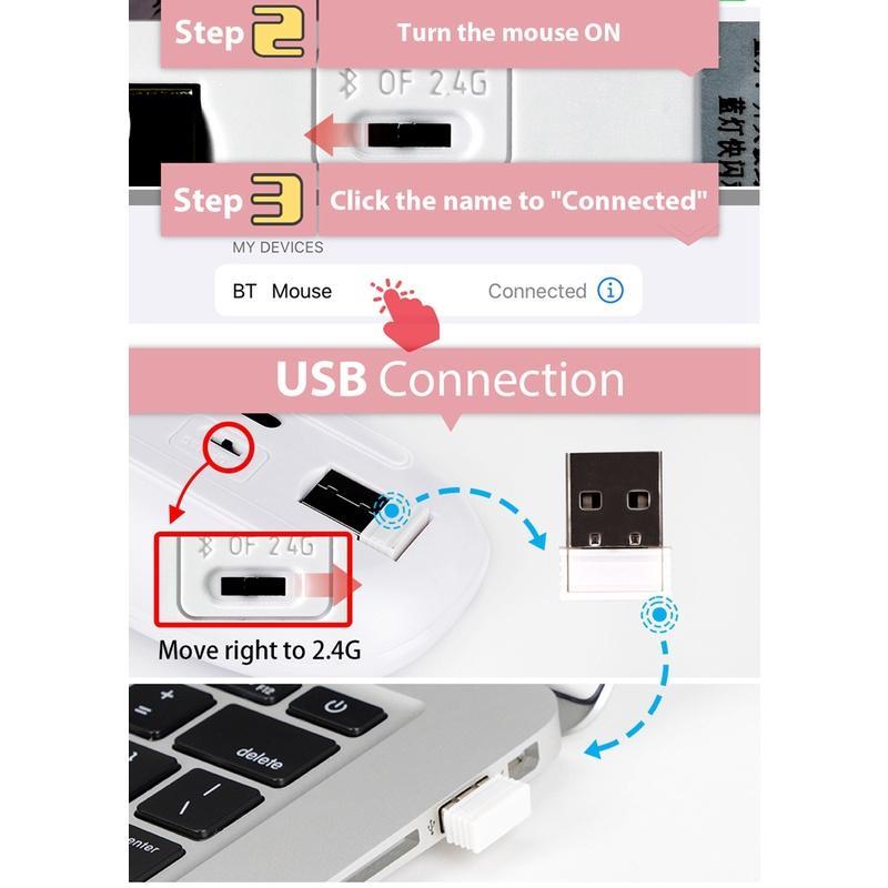 Combo Bàn Phím Và Chuột Bluetooth Không Dây Mini Cho Điện Thoại / Máy Tính Bảng / Laptop Android IOS Windows