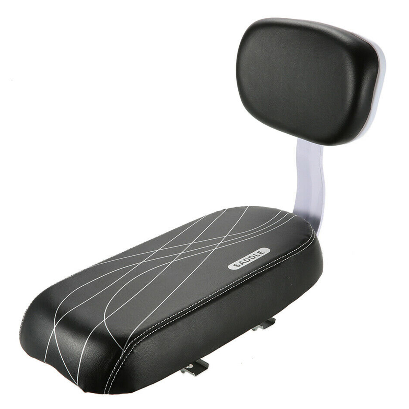 Ghế sau xe đạp có lưng tựa bọc da PU