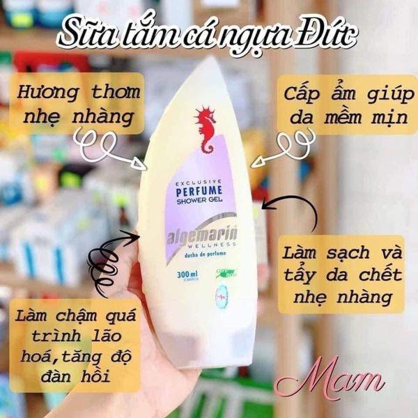 Sữa tắm cá ngựa Algemarin làm sạch và lưu hương thơm dài lâu 300ml Đức