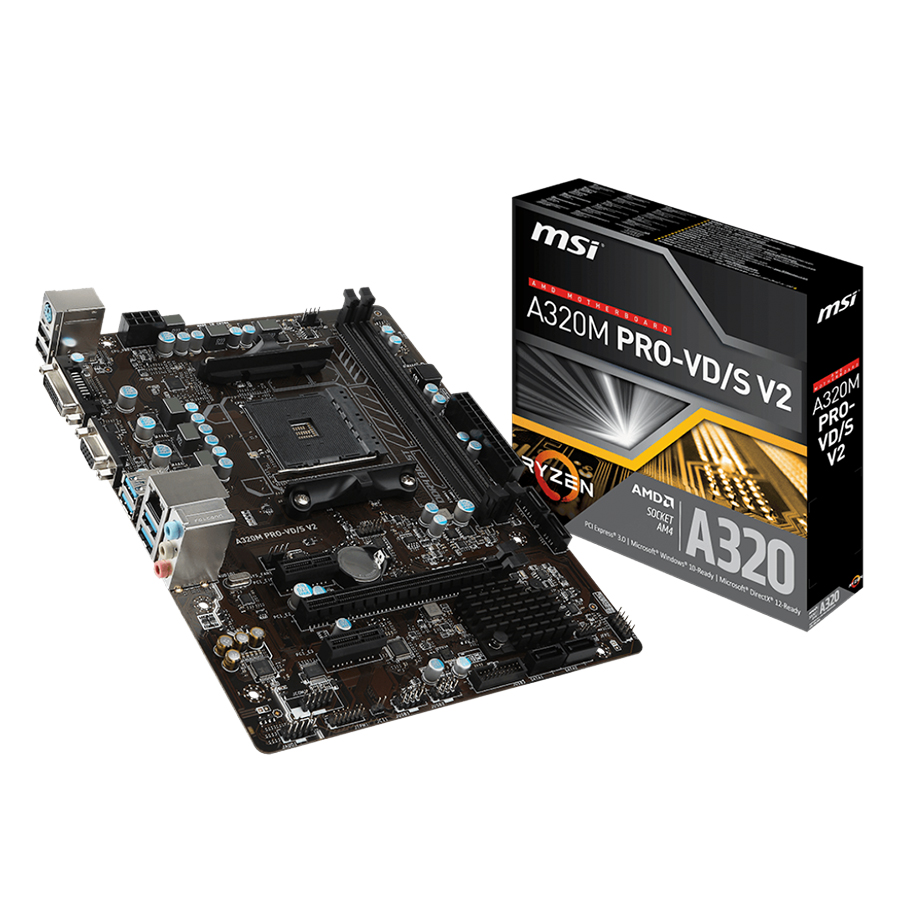 Bo mạch chủ - Mainboard MSI A320M Pro-VDS V2