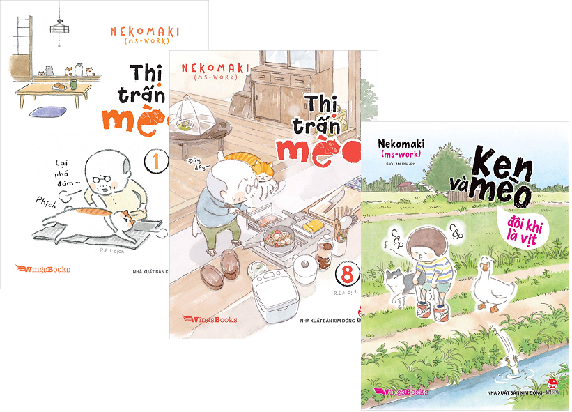 Sách bộ - Thị trấn mèo + Ken và mèo - đôi khi là vịt