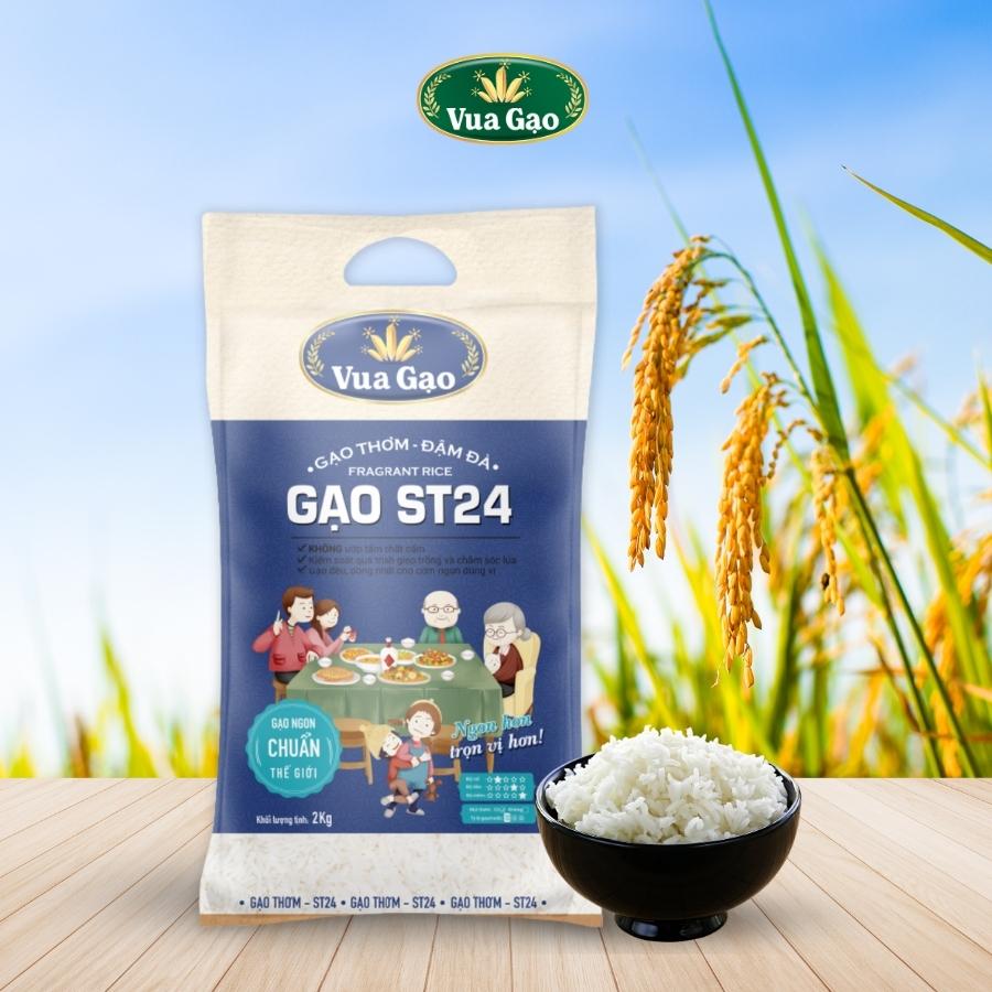 GẠO THƠM ĐẬM ĐÀ ST24 - VUA GẠO - TÚI 2KG