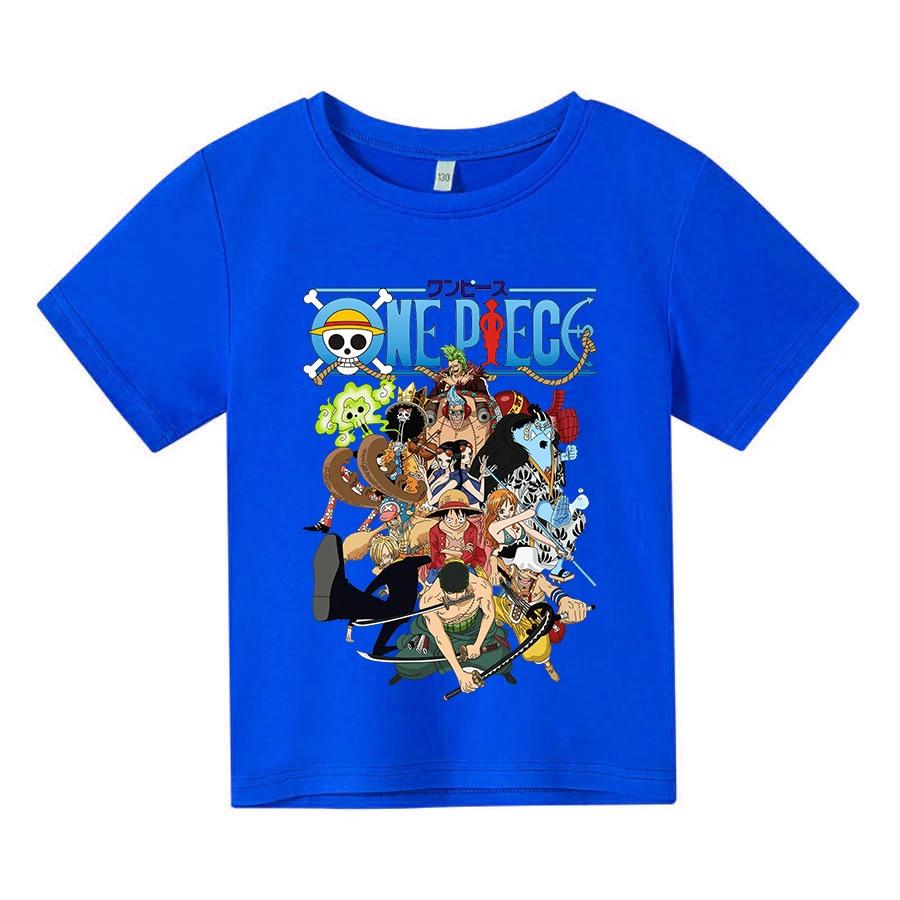 Áo thun trẻ em ONE PIECE, 4 màu, có size người lớn, King Cotton