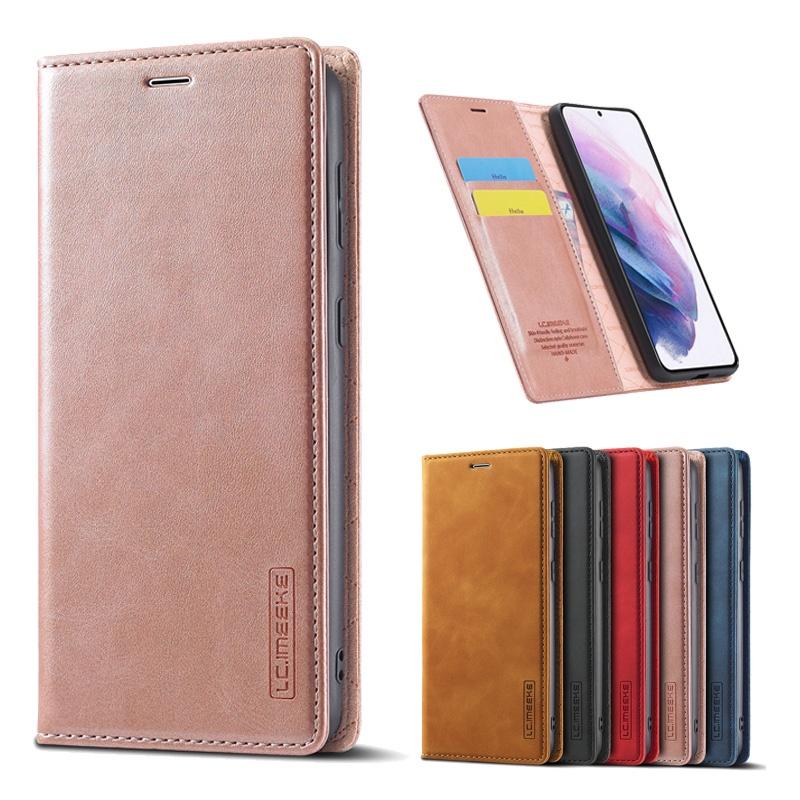 Bao da điện thoại kiểu ví gập từ tính đựng thẻ cho Samsung Galaxy S20 S20+ S20Ultra S20 FE S21+ S21+ S21Ultra S21 FE 5G