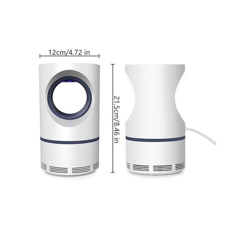 Đèn bắt muỗi hình trụ thông minh bóng hút led tia uv đầu cắm cổng usb cho phòng ngủ