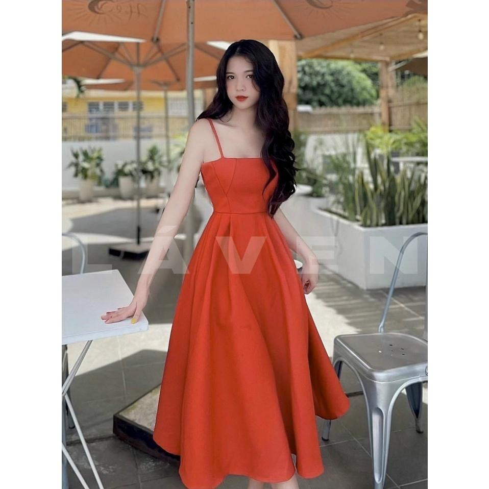 Đầm xòe 2 dây duyên dáng