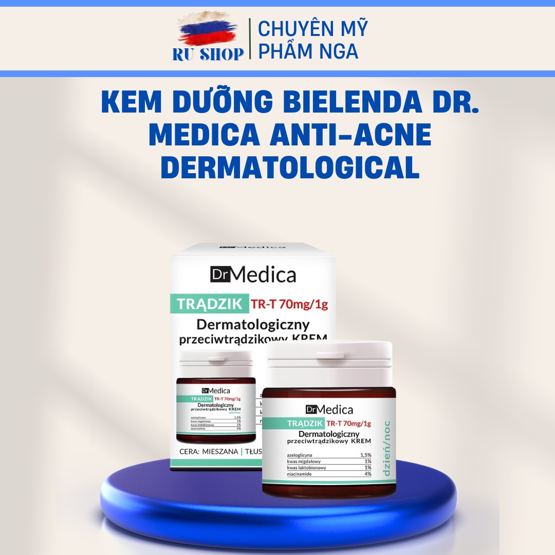 Kem dưỡng cho da mụn Bielenda Dr Medica Anti Acne 50ml