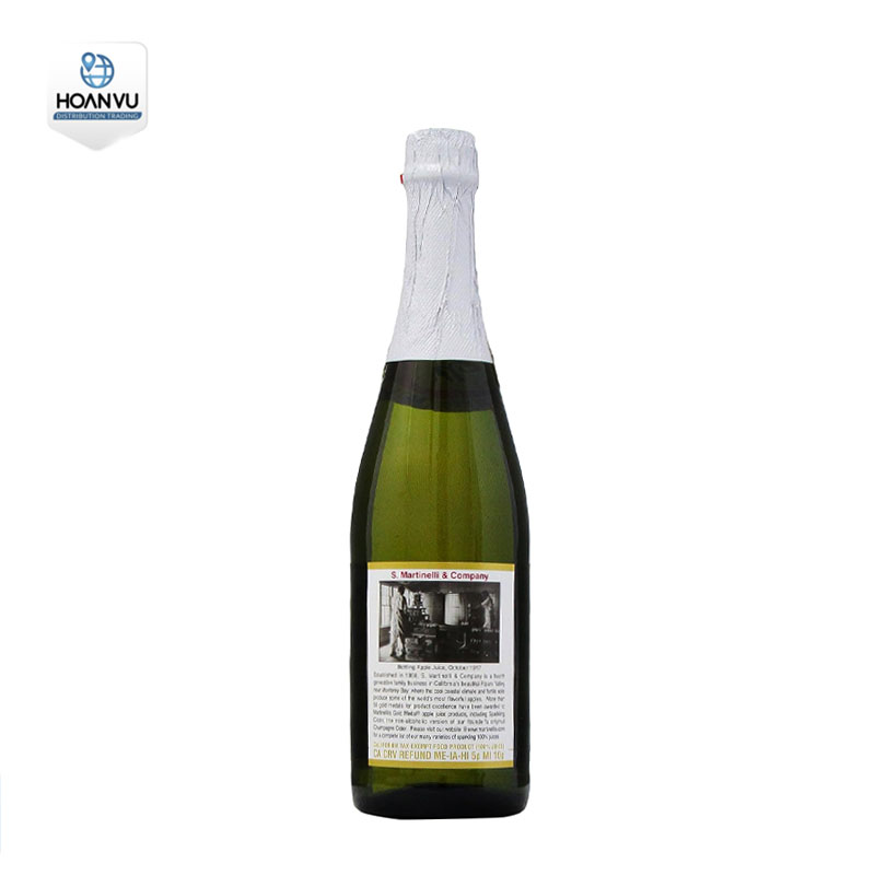 Nước Ép Táo Xanh Martinelli's Premium Sparkling Cider Apple (750ml x 4) 03/2025