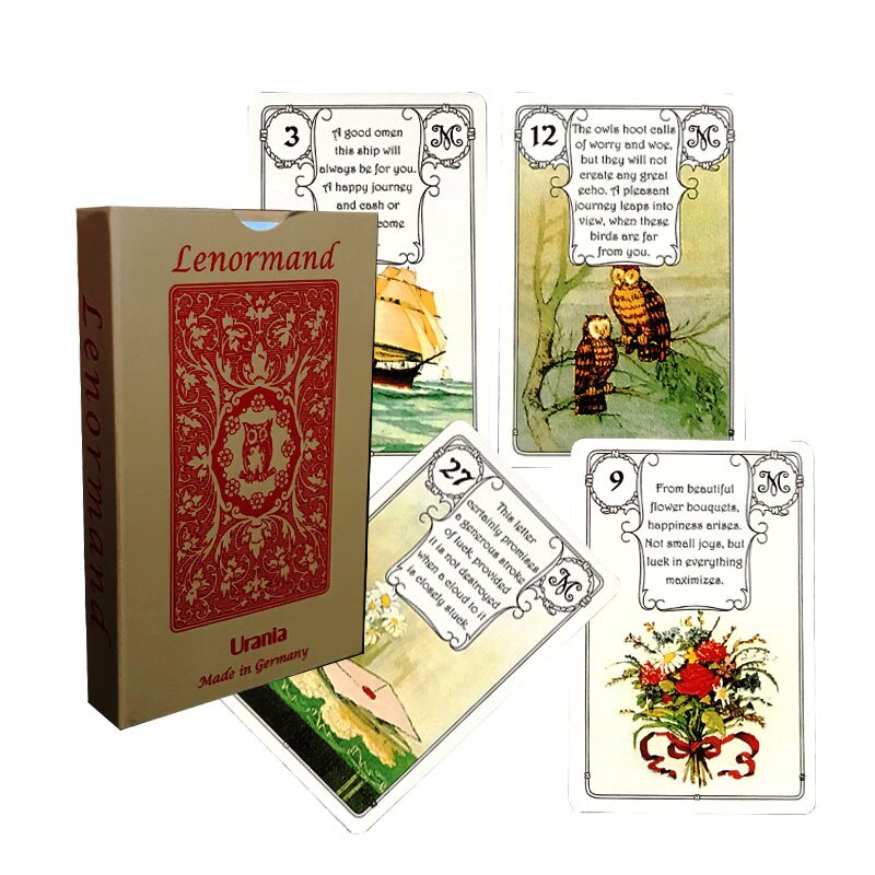 Bộ Bài  Lenormand Urania JMC Red Owl Tarot