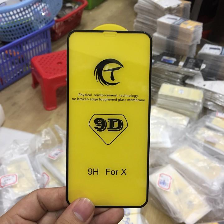 Kính cường lực iphone 9D full màn chống vân tay cho iphone 6/6s/6plus/7/7s/7plus/8/8plus