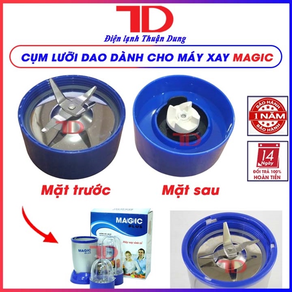 Đế máy xay, Phụ kiện máy xay dành cho Magic, cụm motor kèm lưỡi dao số 4, Hàng nhập khẩu, Điện lạnh Thuận Dung