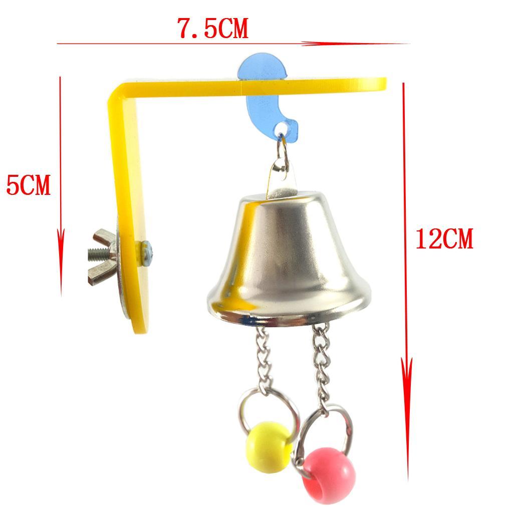 Bird Parrot Toys Bird Chew Toy with Bells Hanging Toy for Parakeet Cockatiel