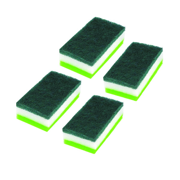 Set 4 Miếng Xốp Rửa Bát 2 Mặt - Nội Địa Nhật Bản