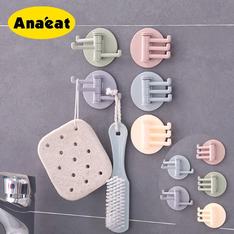 Móc treo đồ Anaeat bằng nhựa xoay gắn tường tiện dụng cho nhà tắm