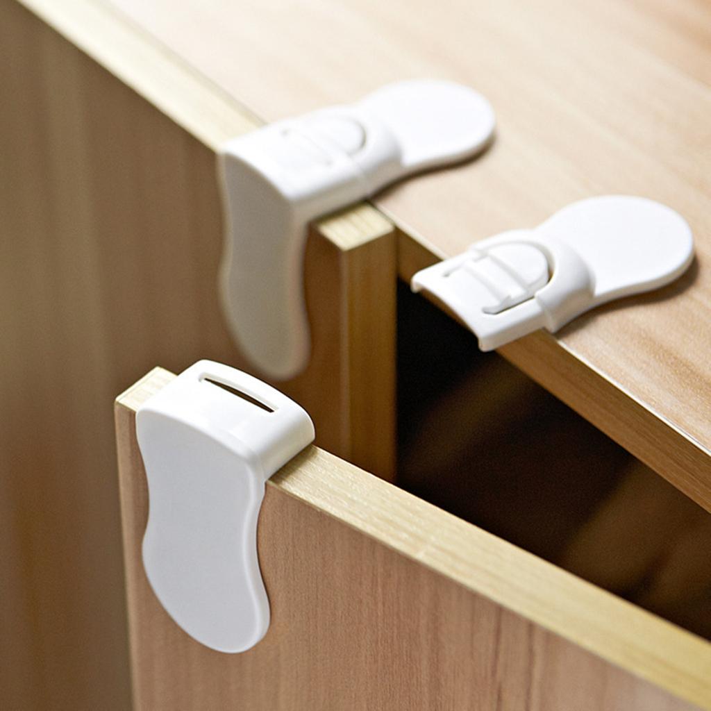 5x Baby Drawer Cupboard Cabinet Toilet Seat Door Drawers Safety Lock Latch