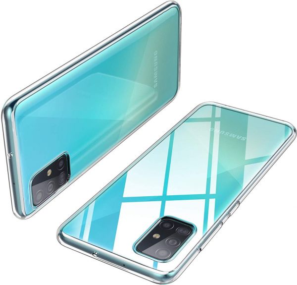 Ốp lưng silicon dẻo trong suốt Loại A cao cấp cho Samsung Galaxy A71