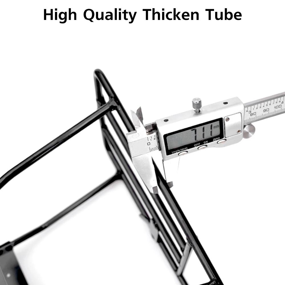 Electric Scooter Rear Rack Solid Bearing Scooter Luggage Cargo Rack Solid Steel Carrier Rack Replacement for Xiaomi M365 1S Pro