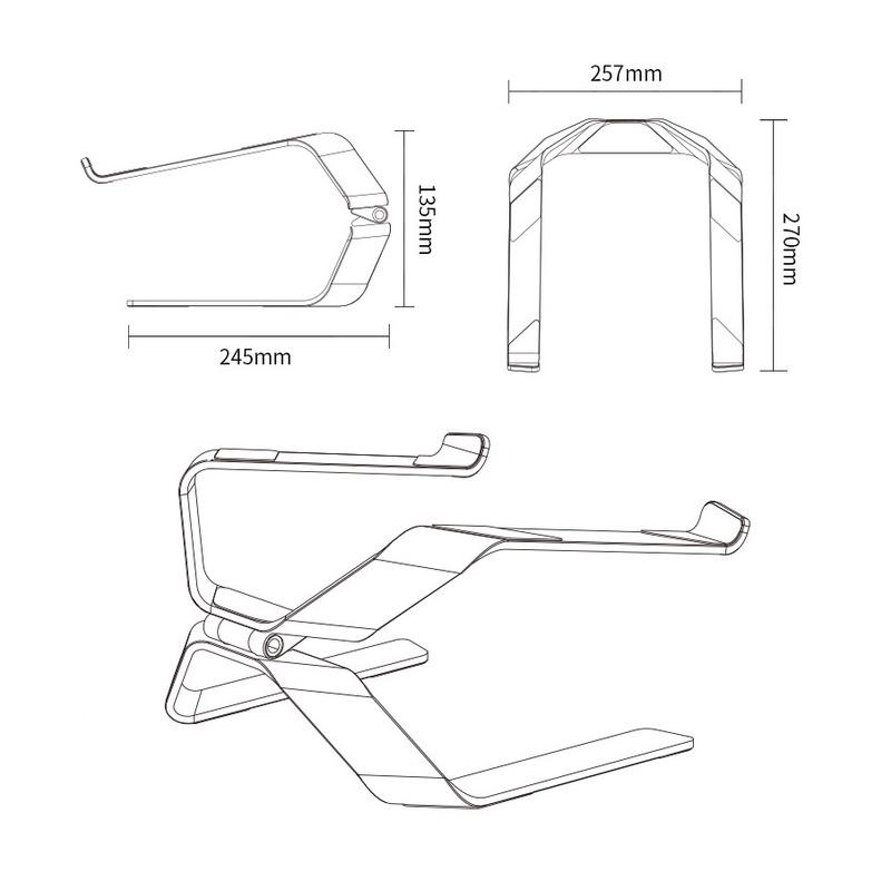 Giá Đỡ Laptop Hợp Kim Nhôm P69 Kiêm Tản Nhiệt, Chống Mỏi Cổ Vai Gáy Công Thái Học, Tinh Tế Độc Đáo