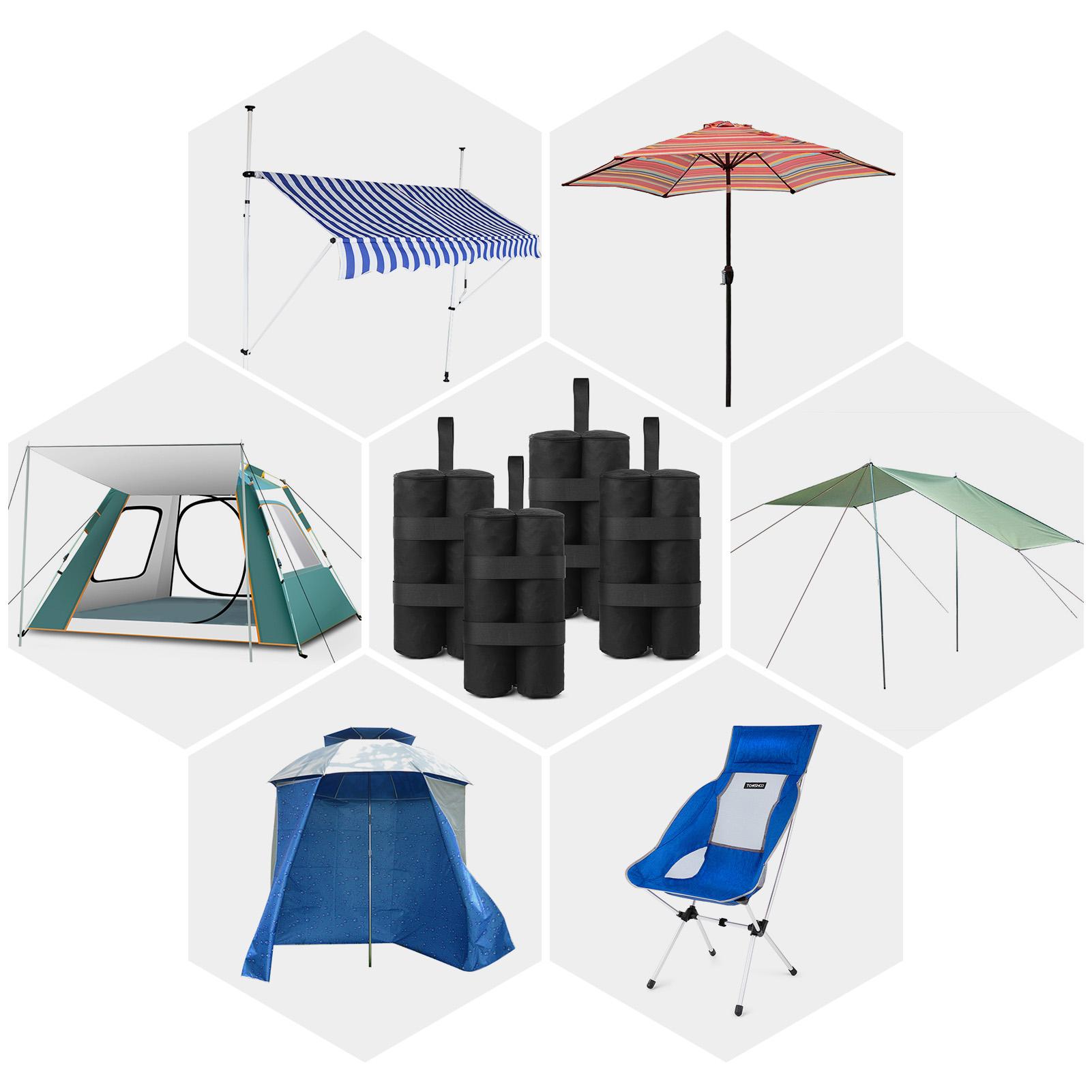 4pcs Sand Weight Bags Leg Weights for Pop up Canopy Tent Sun Shades Umbrella Trampolines Weighted Feet Bag