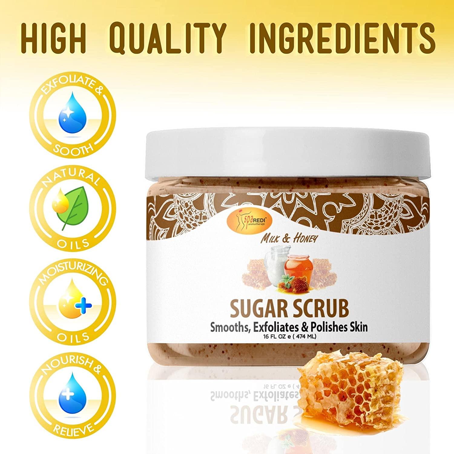 Đường tẩy tế bào chết Sugar Scrub mùi Sữa Mật Ong 474 ml