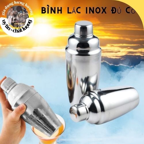 SALE GIÁ SỈ TẠI XƯỞNG Bình Lắc Shaker Inox Dày 550 cc - Pha Chế Cocktail , Trà Sữa