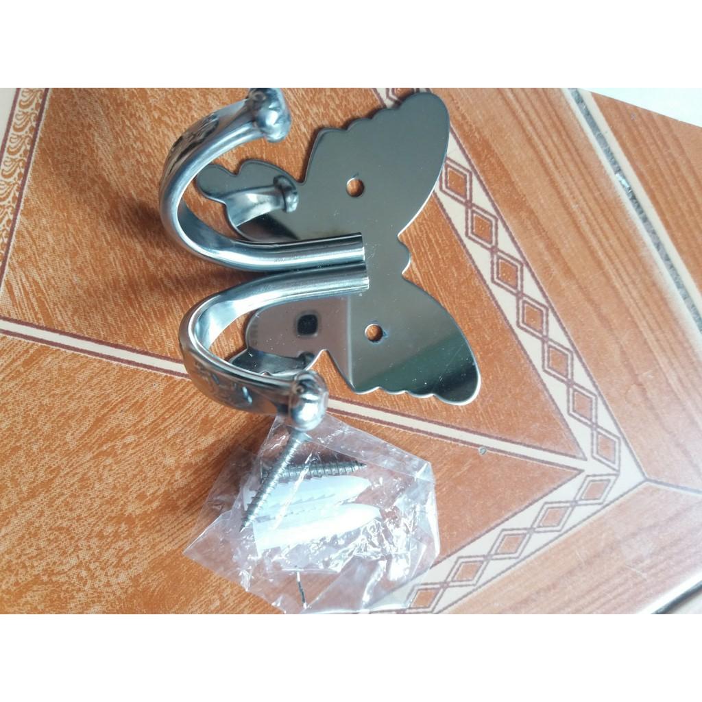MÓC TREO HÌNH CÁNH BƯỚM INOX 304 NGUYÊN KHỐI