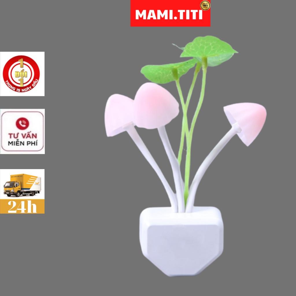 Đèn ngủ cảm ứng 220V Công Xuất 0.2W ánh sáng hình nấm tự sáng khi trời tối