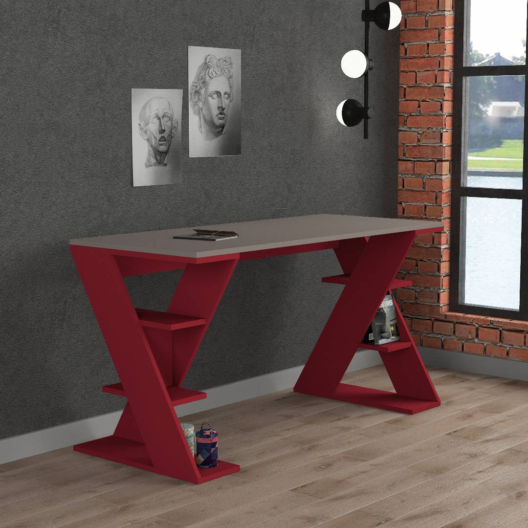 Bàn gỗ làm việc hiện đại SMLIFE Dearborn | Gỗ MDF dày 17mm chống ẩm | D140xR60xC75cm