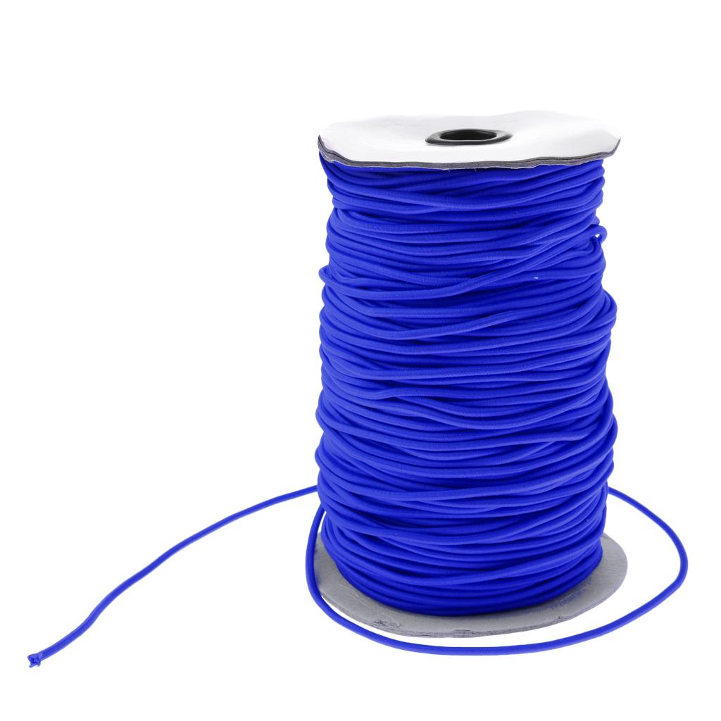 3mm Strong Elastic Round Bungee Rope Shock Cord Tie Down Boats Trailers Roof Rack 100m 50m 30m 20m 10m 5m 2m 1m 0.5m - Various Colors
