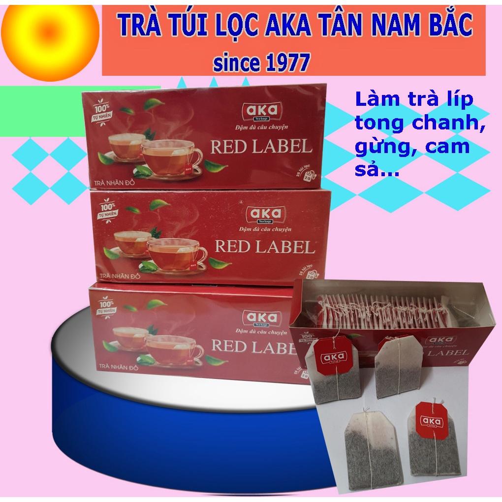 Trà túi lọc Nhãn đỏ AKA Red Label 1 túi lọc 2g, hộp 25 túi lọc 50g hoạc 100 túi lọc 200g