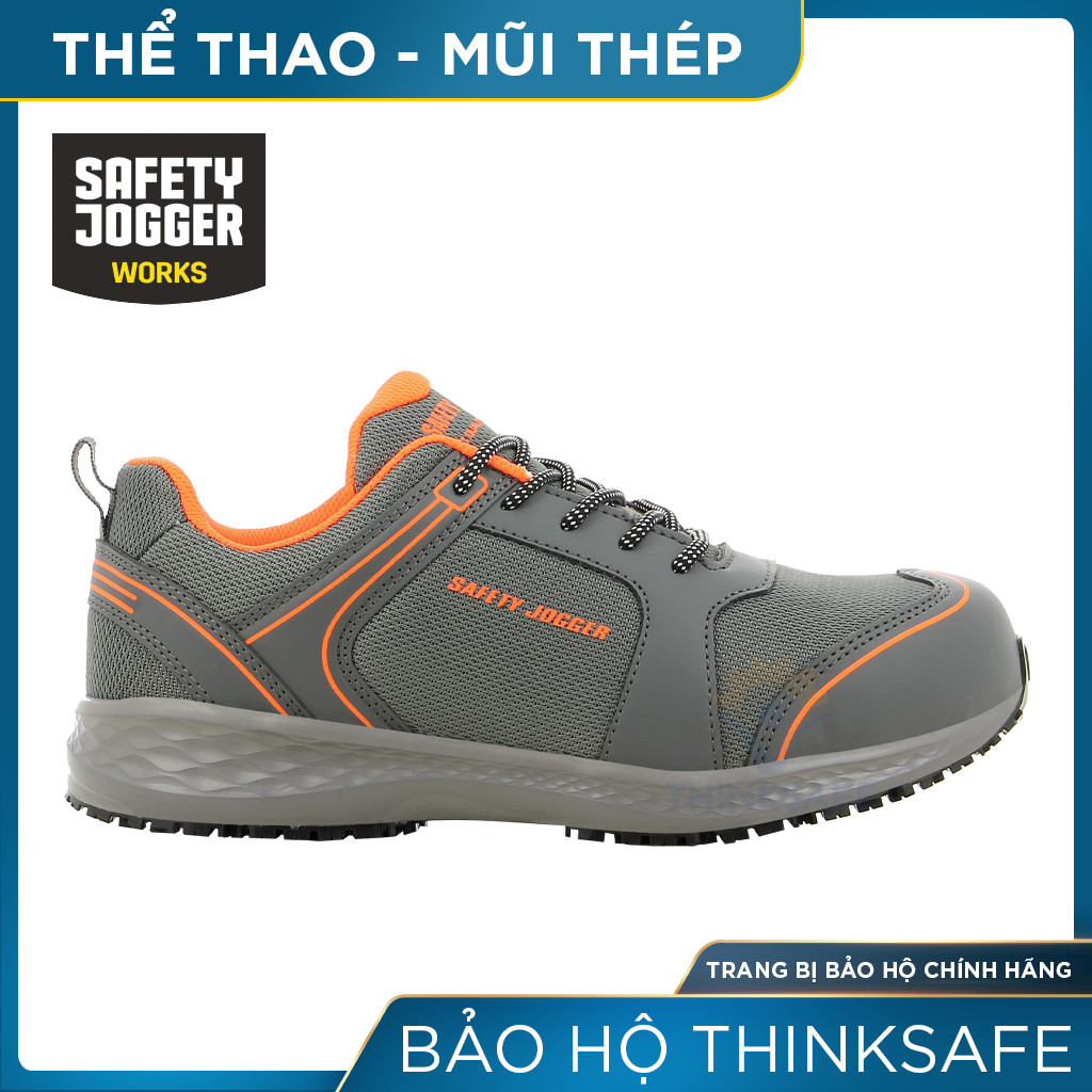 Giày bảo hộ lao động nam Jogger Thinksafe, giày bảo hộ thể thao siêu nhẹ, kiểu dáng thời trang, đẹp, giày bảo hộ thấp cổ - Balto S1