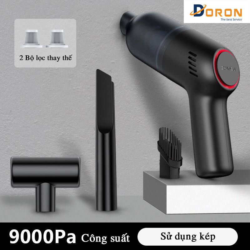 Máy Hút Bụi Cầm Tay Không Dây Đa Năng, Lực Hút 9000Pa, Pin 4000 mAh, Máy Hút Bụi Giường Nệm, Ô Tô, Máy Tính - HÀNG CHÍNH HÃNG