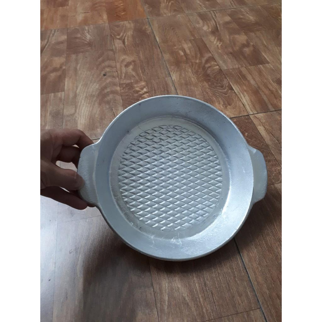 Chảo gang nướng thịt, nướng thức ăn, làm bit tết size 22cm sâu kẻ.