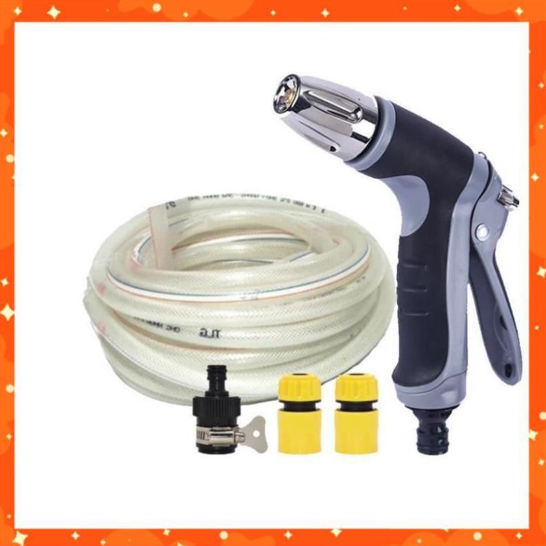 Bộ dây và vòi xịt rửa xe tưới cây tăng áp 7-10m 206817