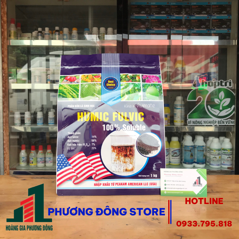 Phân bón lá cao cấp nhập khẩu từ Mỹ Kina K-Humate gói 1kg