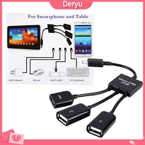 Hình ảnh Dây cáp chuyển đổi 3 trong 1 từ giắc cắm OTG Micro USB sang đầu cắm USB 2.0 tiện dụng cho Samsung