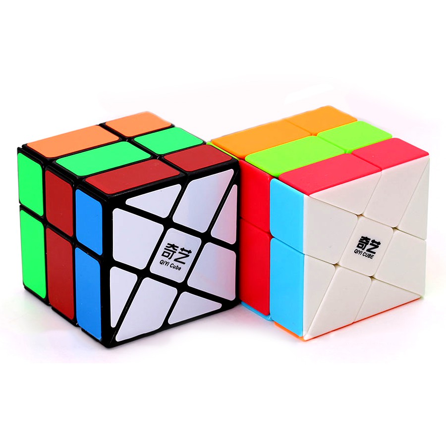 Rubik biến thể QiYi 3x3 Windmill Black hiệu QiYi