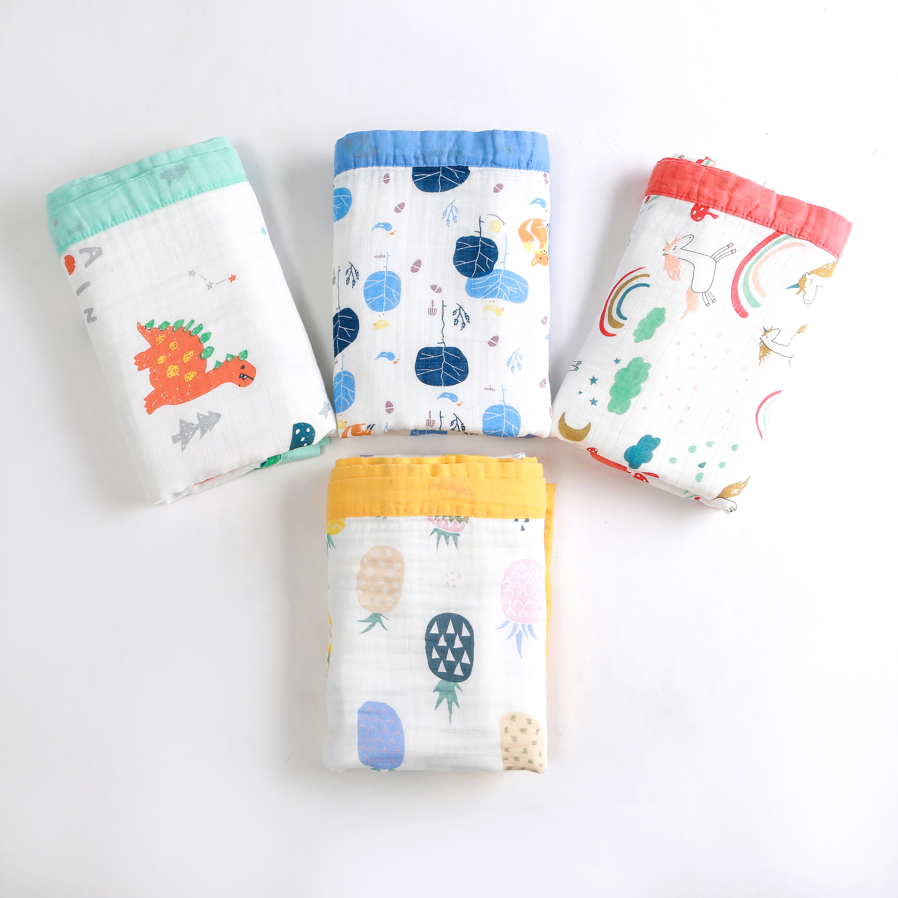 Chăn Đắp, Khăn Tắm Và Quấn Ủ Bonny 100% Sợi Tre Lụa 4 Lớp Siêu Mềm, Thấm Hút, An Toàn Cho Làn Da Của Bé Yêu