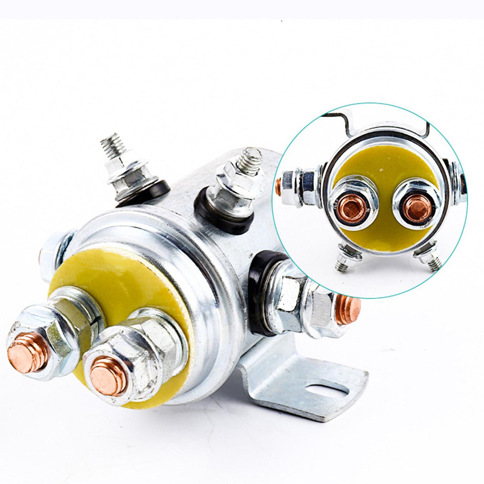 Switch Relay Solenoid 3 Terminal Marine 12V 600A Winch Contactor Continuous Solenoid Relay