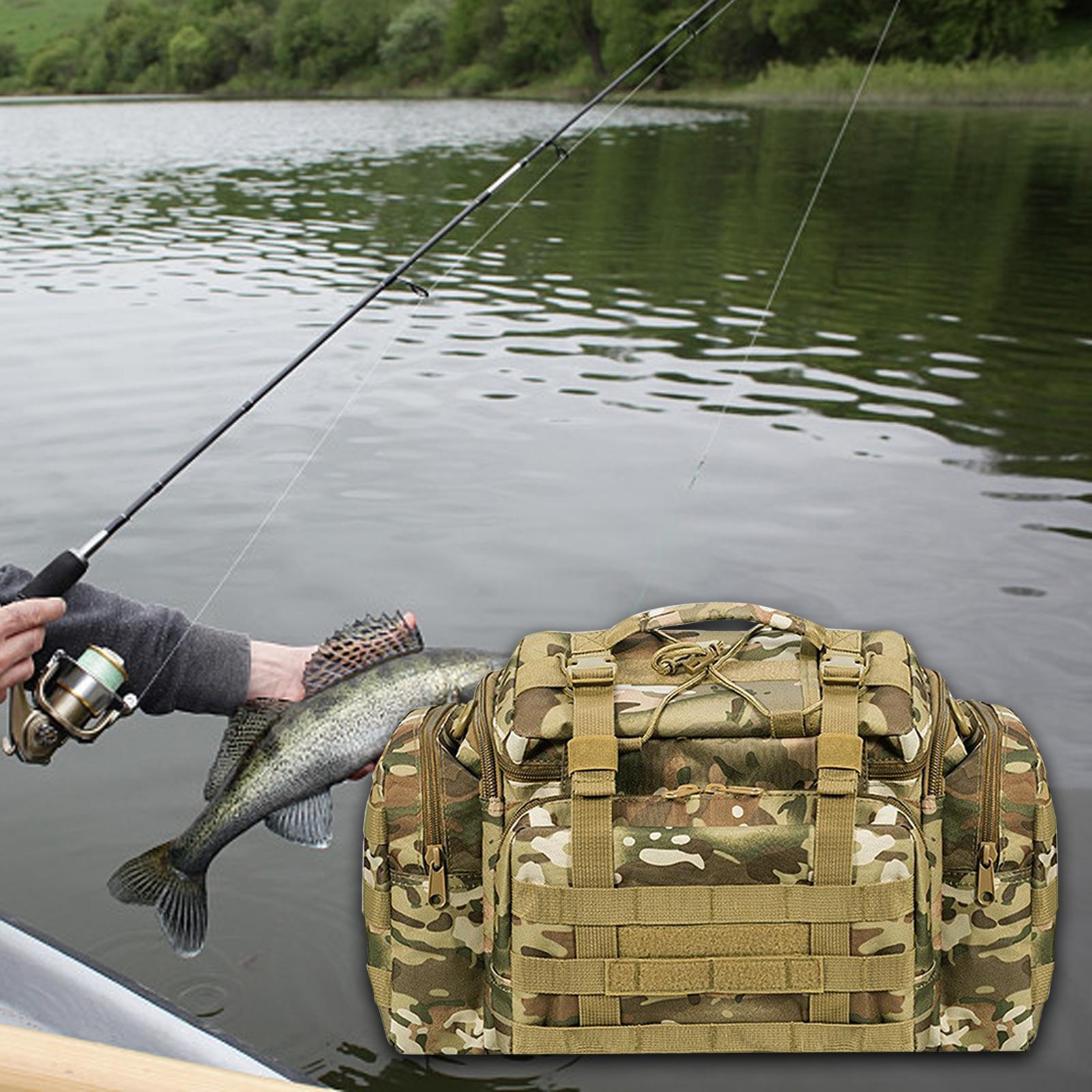 Fishing Tackle Bag Fishing Lures Bag Case Fishing Tackle Storage Bag Lure Holder Tackle Box Organizer Fishing Fanny Pack for Outdoor