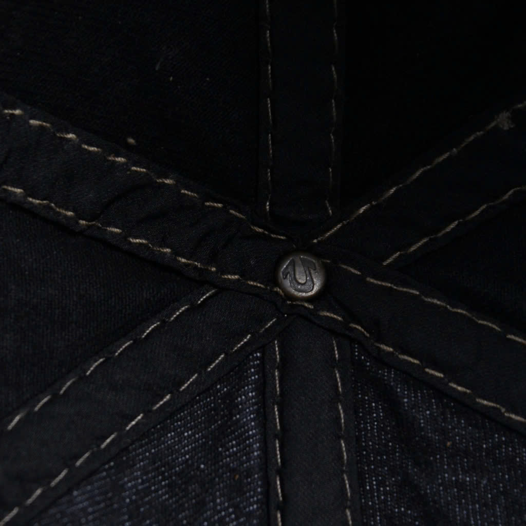Nón nam, mũ lưỡi trai Ông Địa U lệch phối vải jeans form đẹp thời trang đường phố