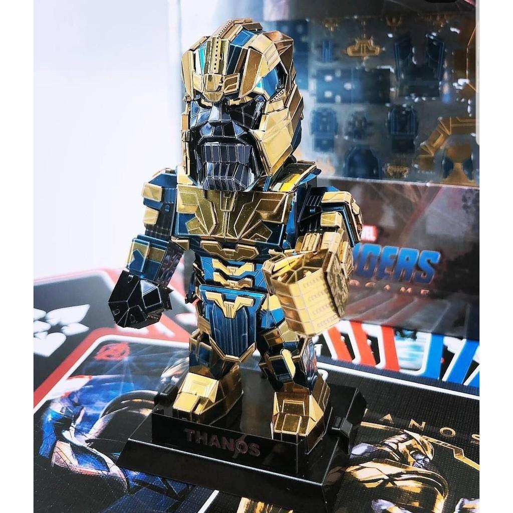 Mô Hình Lắp Ghép 3d Kim Loại thanos chibi