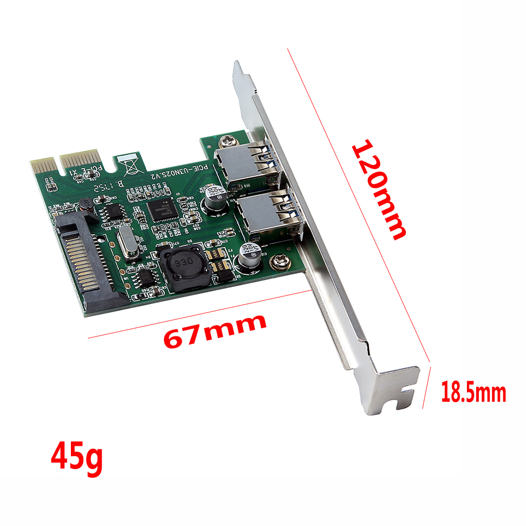 Bộ Chuyển Đổi PCI Express NEC720202 Cổng Kép PCI-E Sang USB3.0 Chip Điều Khiển Chính Cho Máy Tính Để Bàn