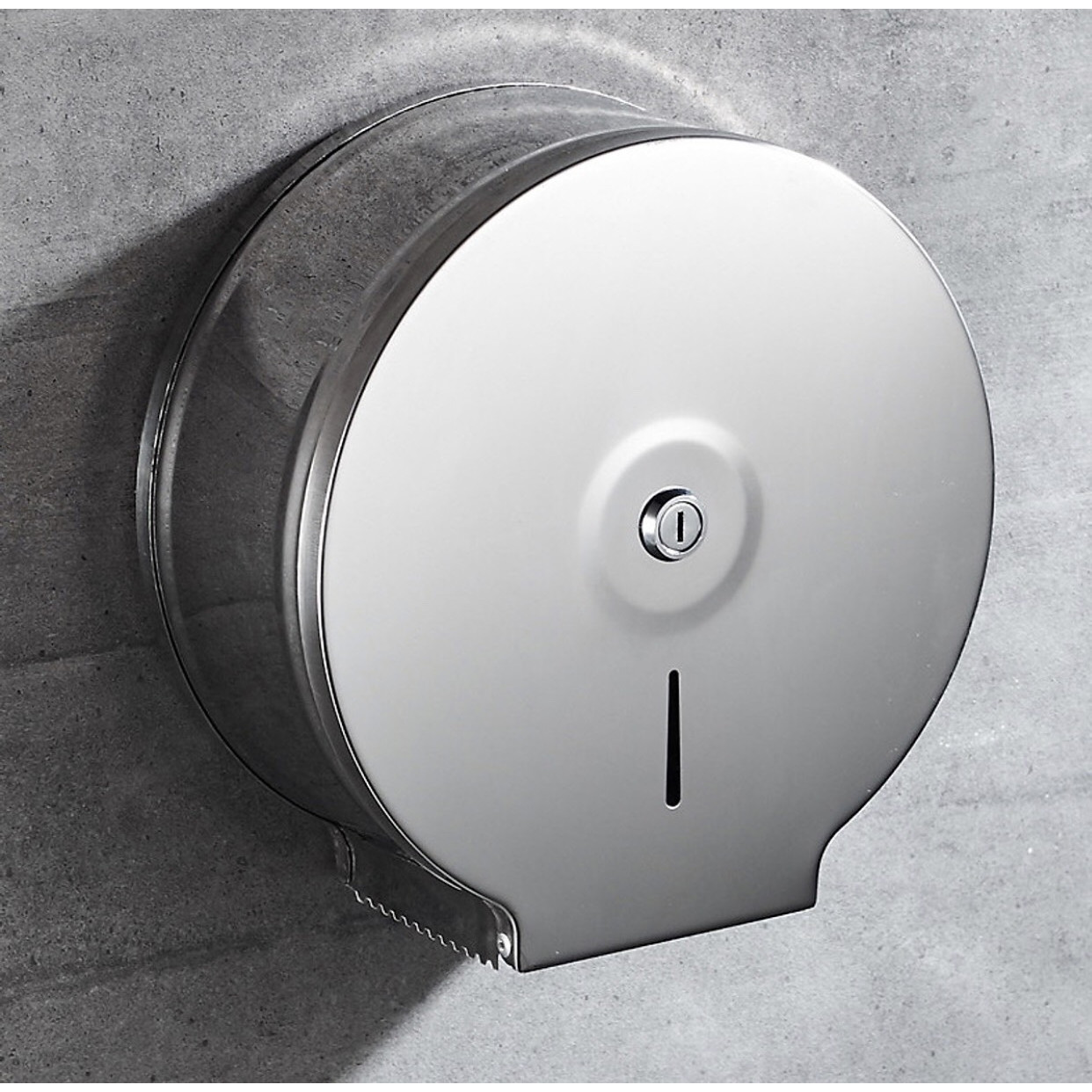 Hộp đựng giấy vệ sinh cuộn lớn gắn tường inox 26cm