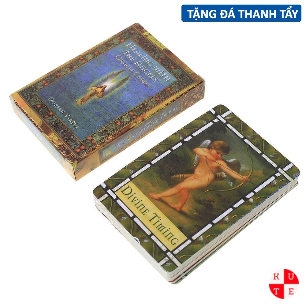 Bài Oracle Healing With The Angels 44 Lá Bài Tặng Đá Thanh Tẩy