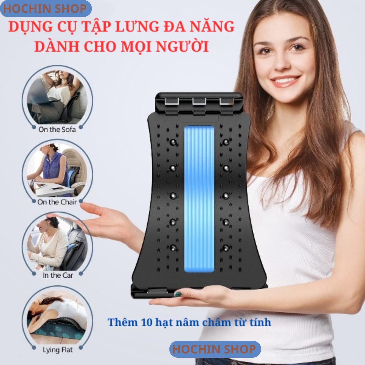 Khung nắn chỉnh cột sống,dụng cụ tập lưng giúp giãn cột sông giảm chèn ép dây thần kinh,định hình cột sống,giảm đau lưng hiệu quả,cải thiện nhanh các vấn đề về lưng và cột sống